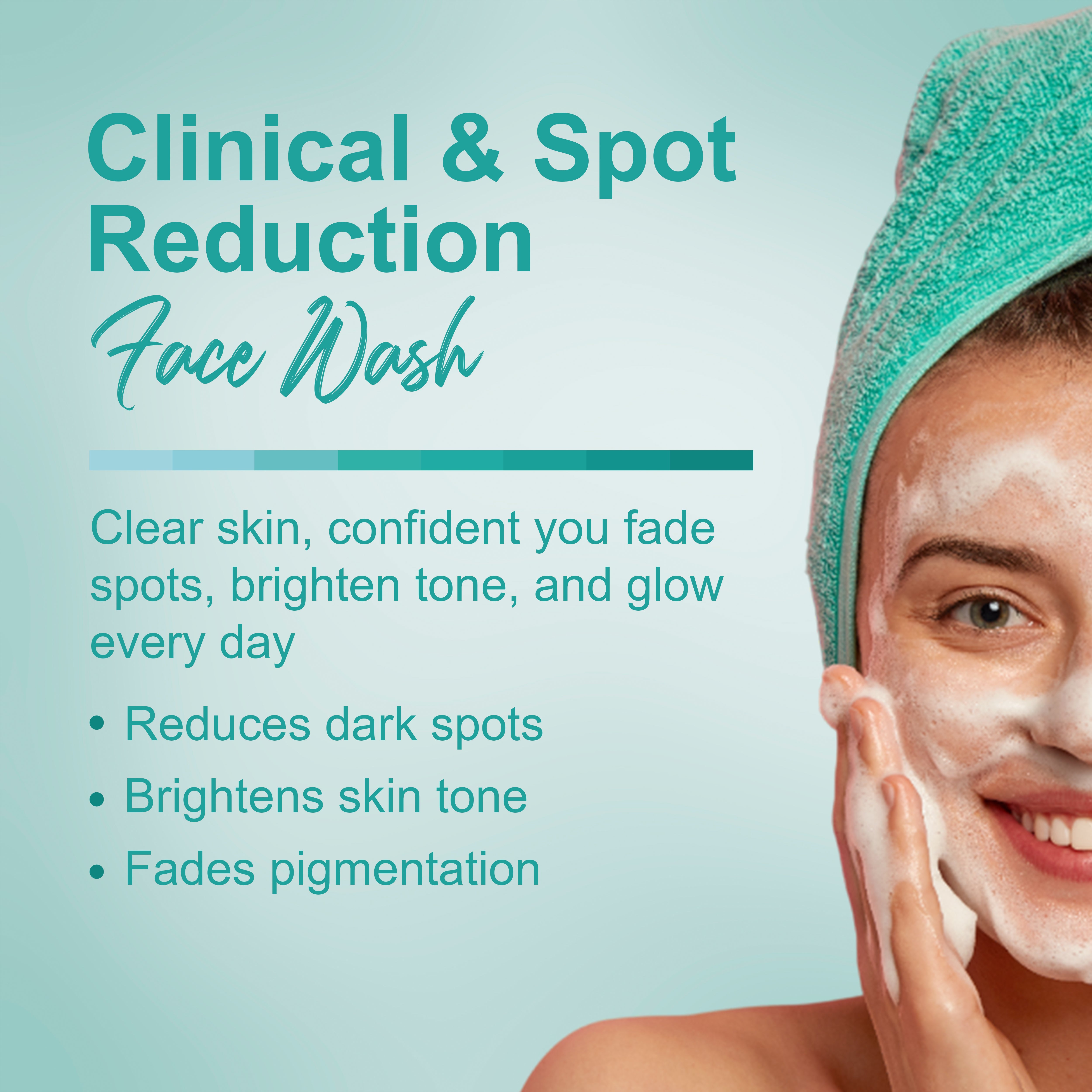 Darmastrix Clinical & Spot Reduction Face Wash with 1% Salicylic Acid, Kojic Acid & Tea Tree Oil | Reduces Dark Spots & Brightens Skin | 100ml