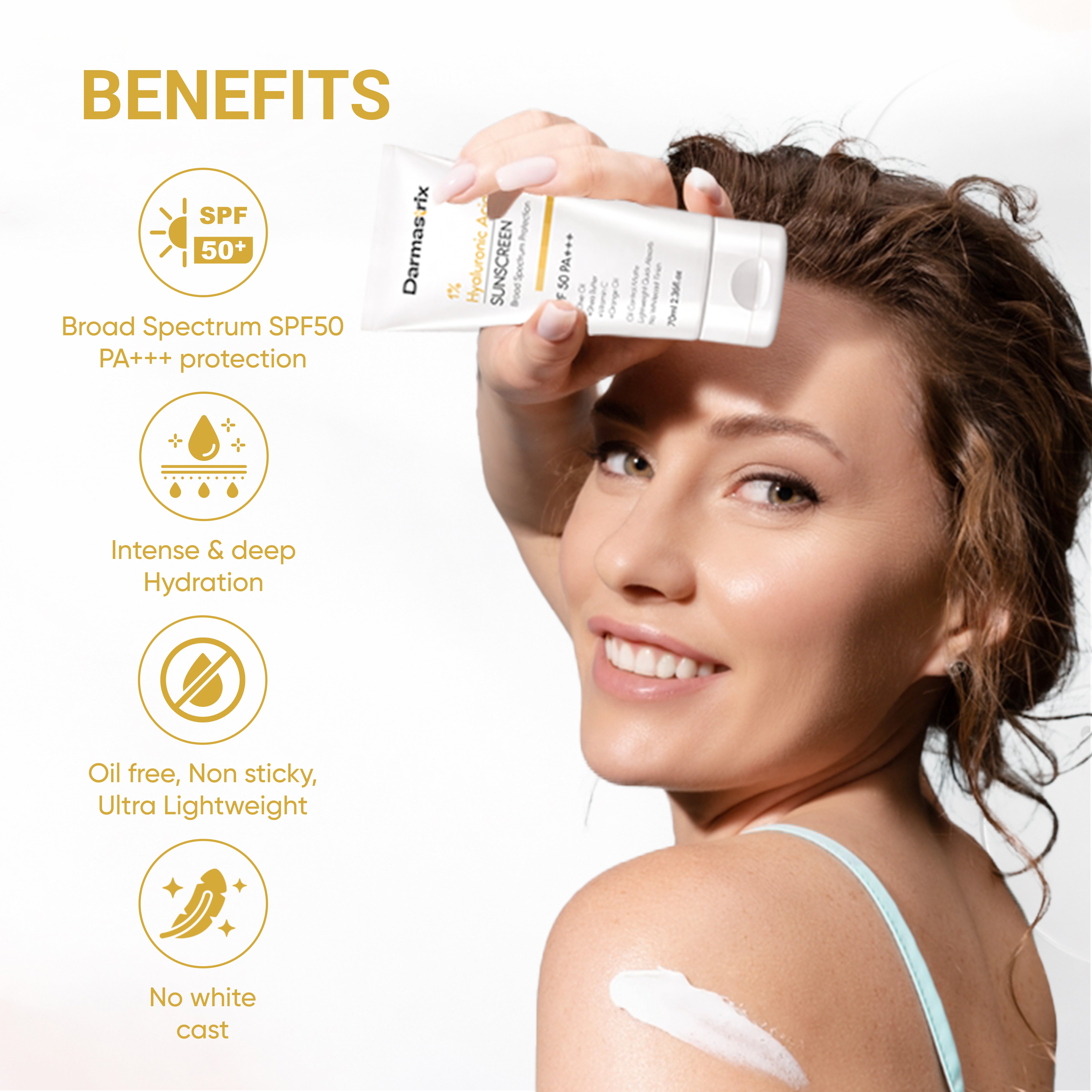 Darmastrix 1% Hyaluronic Acid Sunscreen SPF 50 PA+++