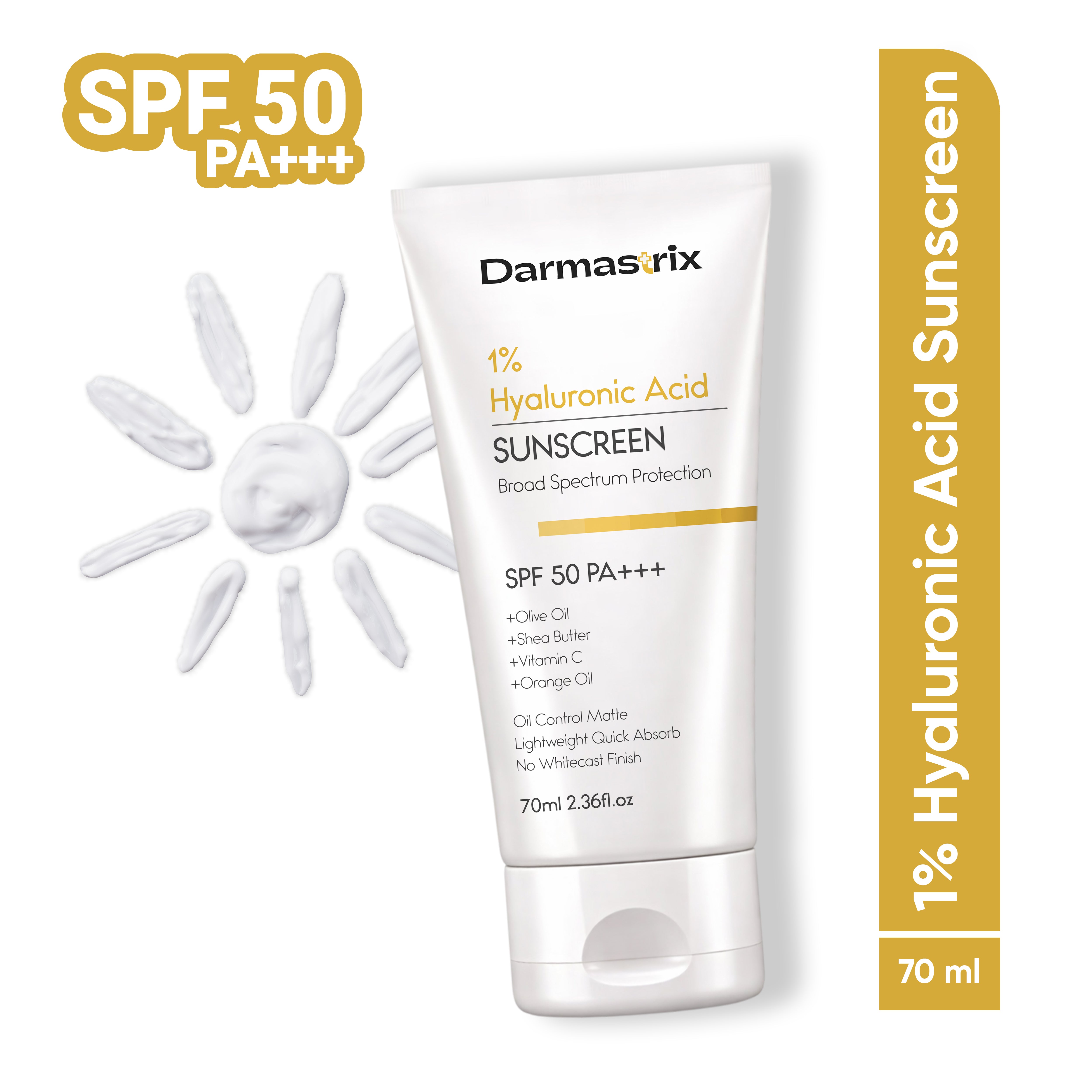 Darmastrix 1% Hyaluronic Acid Sunscreen SPF 50 PA+++