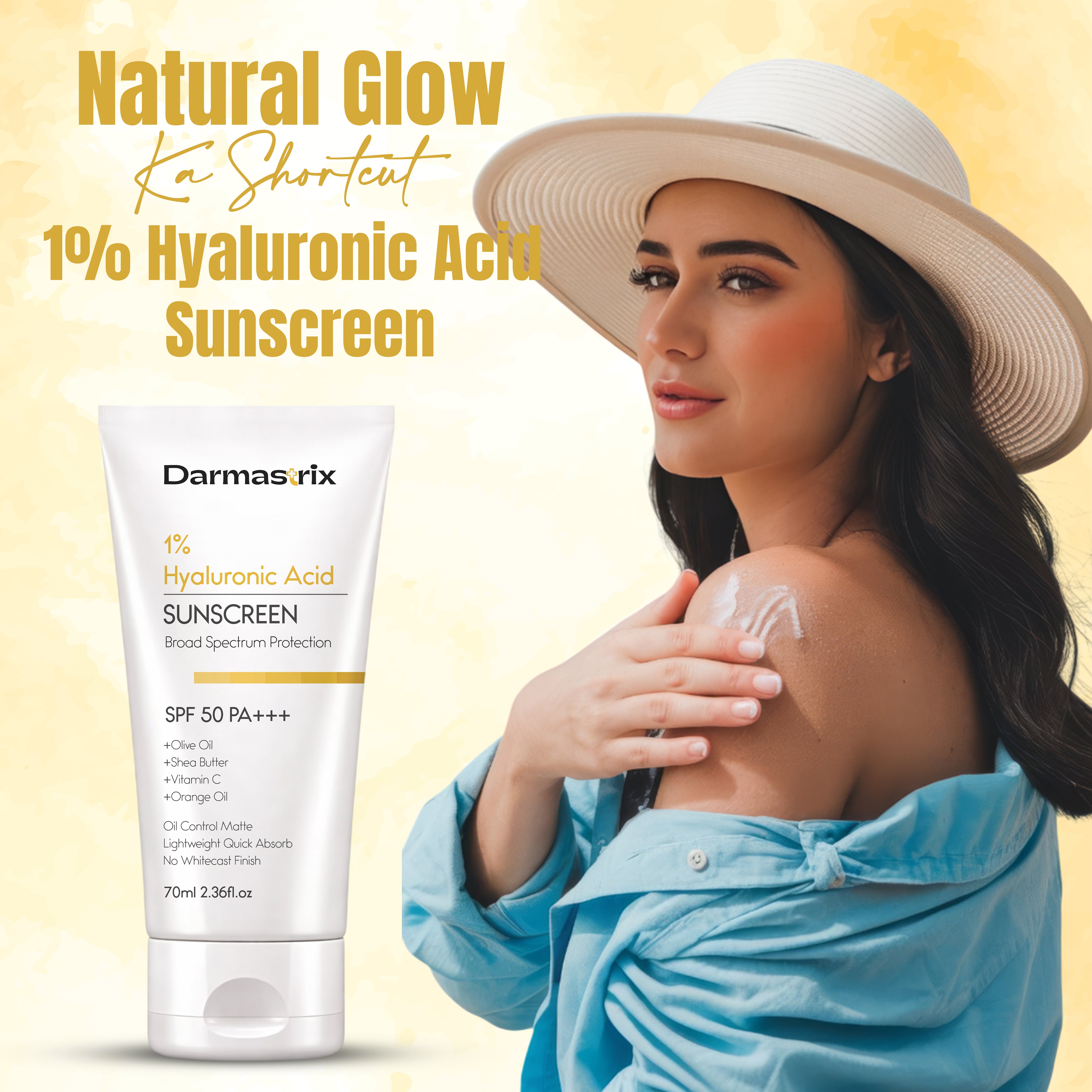 Darmastrix 1% Hyaluronic Acid Sunscreen SPF 50 PA+++