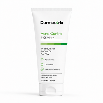 Darmastrix Acne Control Face Wash | 2% Salicylic Acid Face Cleanser with Tea Tree Oil & Zinc PCA | Deep Pore Cleansing & Oil Control Face Wash for Acne-Prone Skin (100ml)