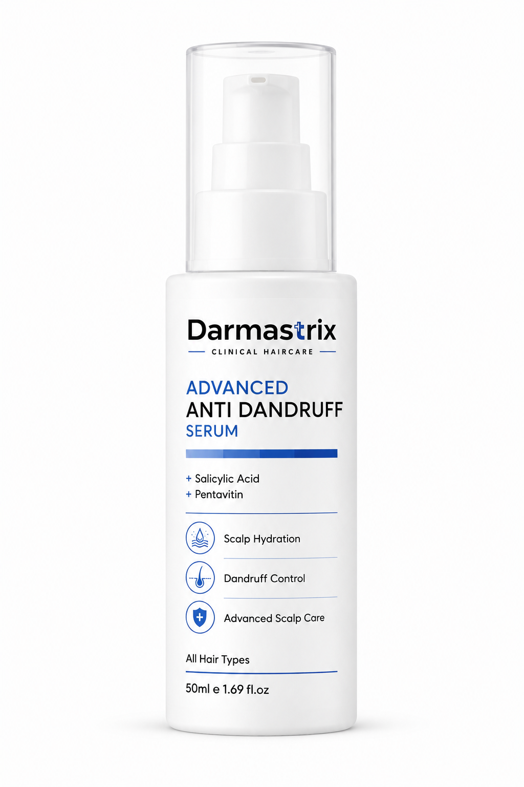 Darmastrix Advanced Anti-Dandruff Scalp Serum with Salicylic Acid & Pentavitin | Leave-In Scalp Treatment for Dandruff Control & Hydration | 50ml