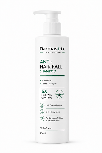Darmastrix Anti-Hair Fall Shampoo with Adenosine & Peptide Complex | Hair Strengthening & Scalp Care Shampoo | 250ml