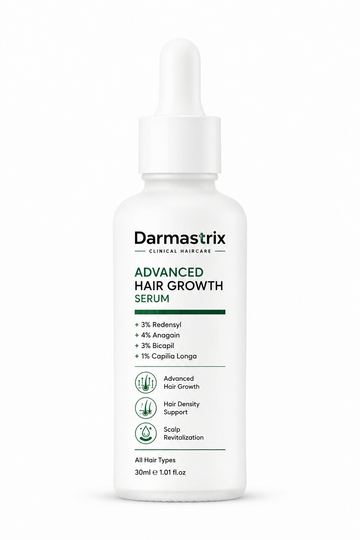 Darmastrix Advanced Hair Growth Serum | 3% Redensyl + 4% Anagain + 3% Bicapil + 1% Capilia Longa | Hair Fall Control & Hair Density Support | 30ml
